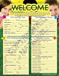 550-ORTHO-C     Smiling Braces Child Welcome Form - BOOK STYLE