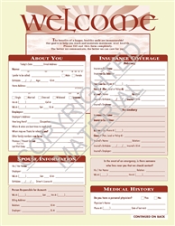 820A   Tranquility Adult Welcome Form - BOOK Style