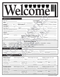 830A   Welcome Wood Adult Welcome Form - BOOK Style