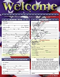 940A  Americana Adult Welcome Form - BOOK Style