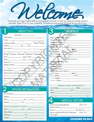 970A   "Waters" Adult Welcome Form - BOOK STYLE