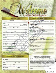 980-ORTHO-A   Good Morning Adult Ortho Form - BOOK Style