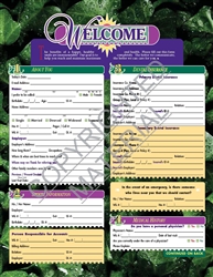 DDS-1A3   Good Morning Sunshine Adult Welcome Form - STENO Style