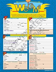 DDS-1C3  Happy Welcome Childrens Form  - STENO Style