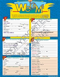 DDS-2C3   Happy Welcome Children's Form - BOOK Style