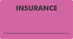 MAP2830    Fl-Pink "Insurance"     3-1/4"x1-3/4"