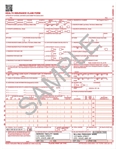 WCMS1500CS12 claim form, laser cut sheet
