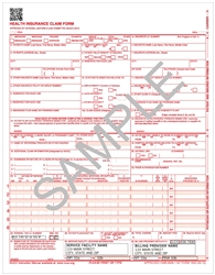 WCMS1500CS12 claim form, laser cut sheet