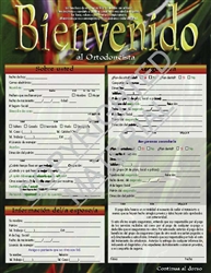 990-ORTHO-ASP   Paradiso Adult Spanish Welcome Form - BOOK Style