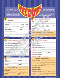 DDS-1C2   Welcome Smile Childrens Welcome Form - STENO Style