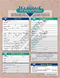 DDS-2A2   Classic Welcome Form Adult Form - BOOK Style